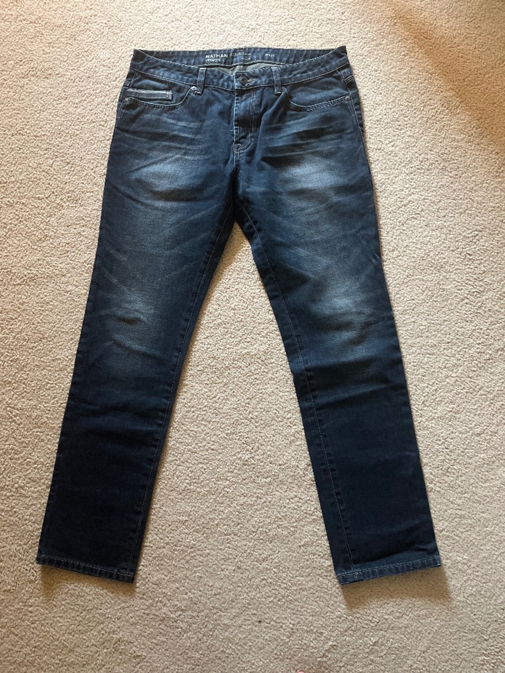 RW&CO - Nathan Premium Modern Slim Fit Men’s Jeans (34x32)